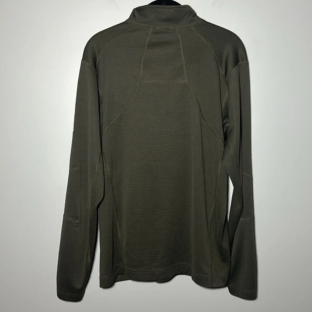 The North Face Summit Series green quarter zip up